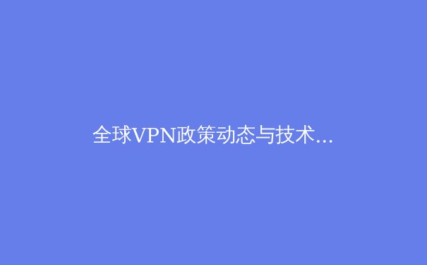 全球VPN政策动态与技术演进：2024年用户必须了解的网络安全新格局 - 4