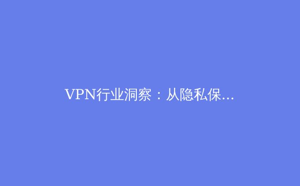 VPN行业洞察：从隐私保护到智能路由，解锁下一代连接技术核心 - 3