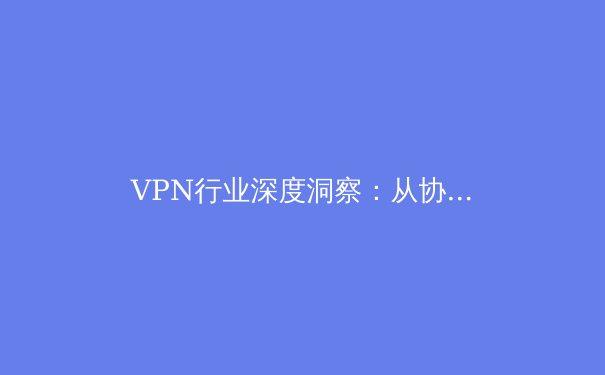 VPN行业深度洞察：从协议演进到隐私保护的前沿探索 - 3