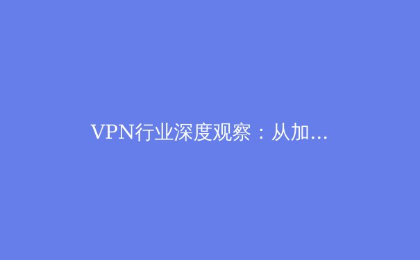 VPN行业深度观察：从加密技术到数字权利，2024年网络安全趋势前瞻 - 3