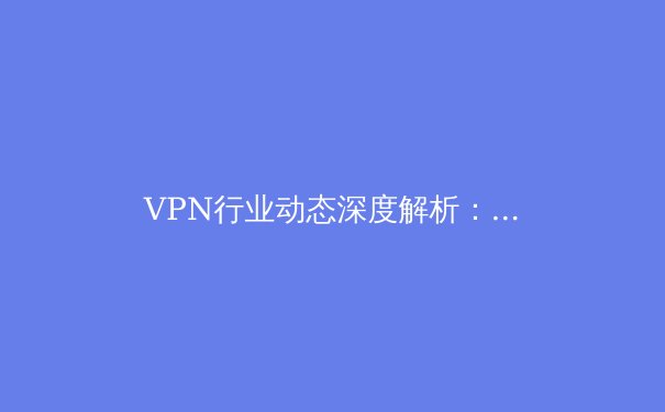 VPN行业动态深度解析：技术演进、全球监管与隐私保护新趋势 - 4